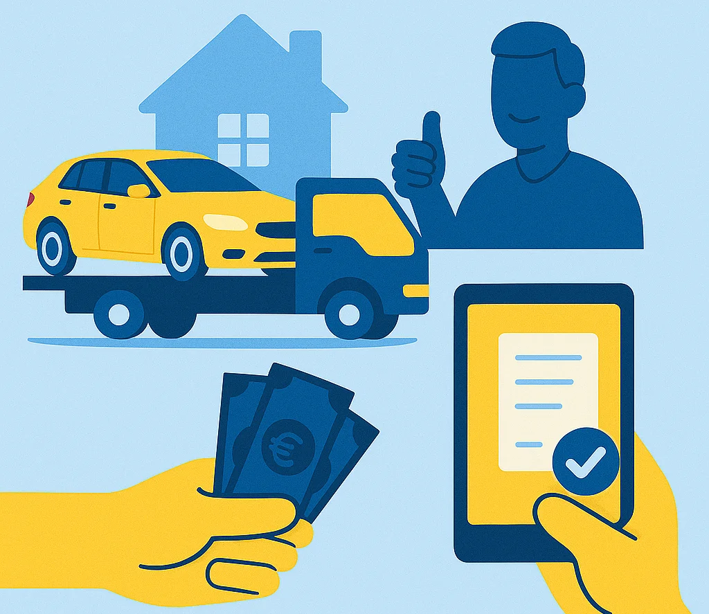 Wij kopen jouw auto en halen die gratis bij jou thuis op